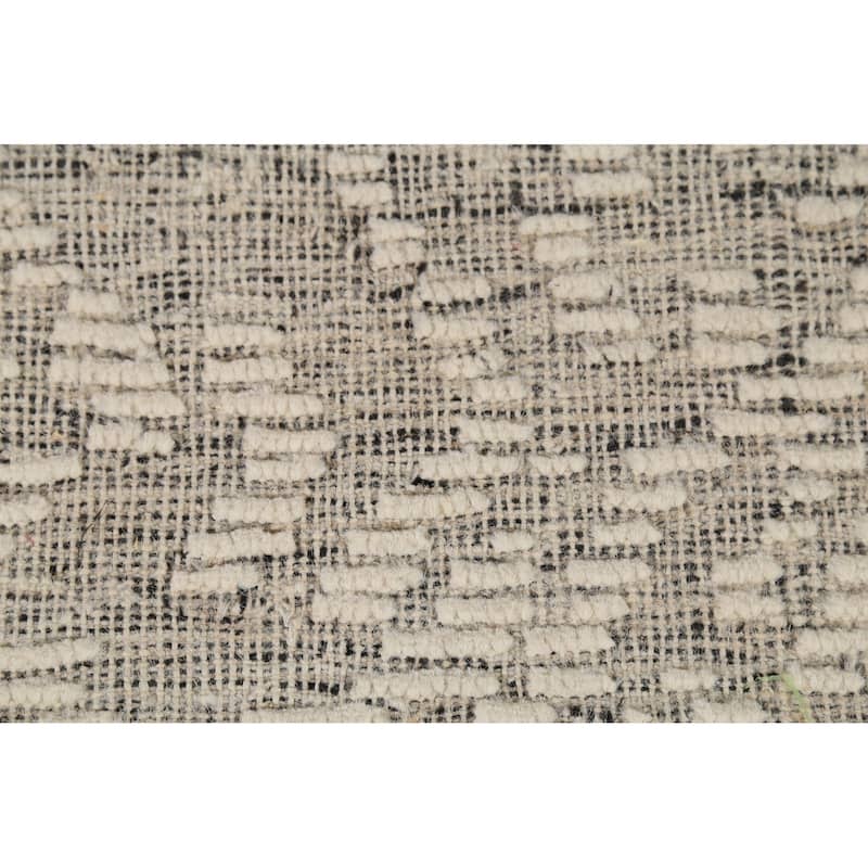 All-Over Abstract Moroccan Modern Area Rug Handmade Wool Carpet - 4'10"x 8'0"