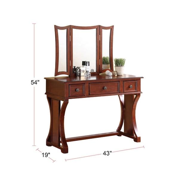 Vanity Set with Stool and Mirror Bed Bath & Beyond 33761324