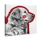 Oliver Gal 'kissing The Gold Red' Fashion And Glam Wall Art Canvas 