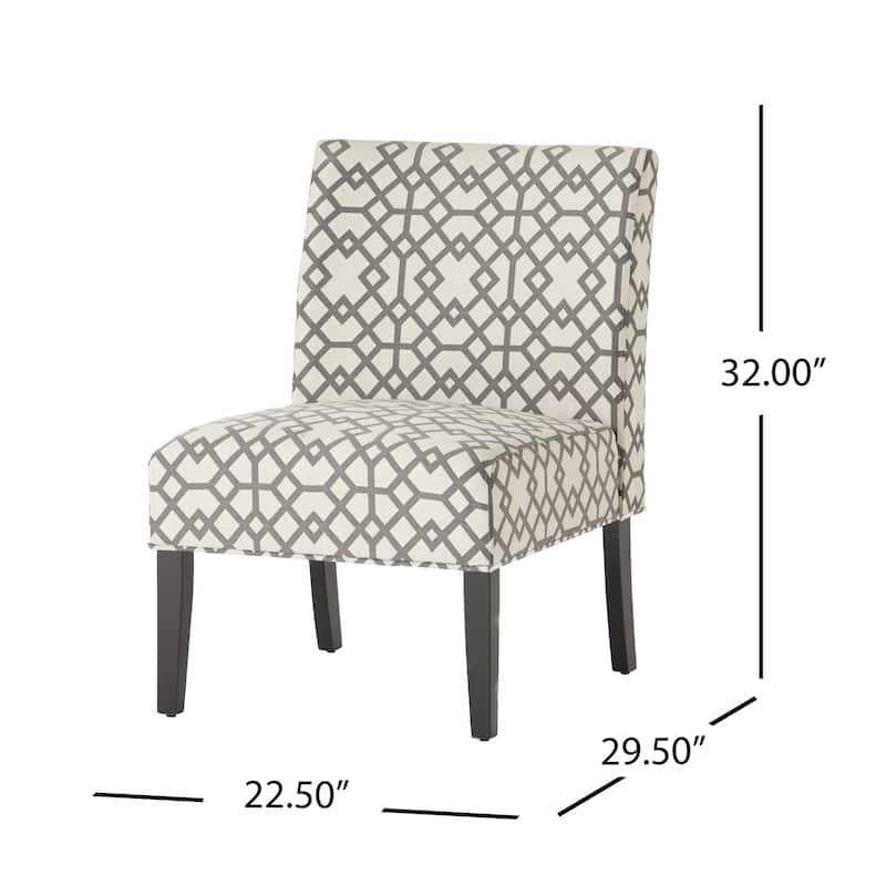 Kassi Contemporary Fabric Slipper Accent Chair by Christopher Knight