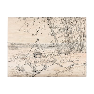 Fireside II (36 x 48) Canvas Art Print