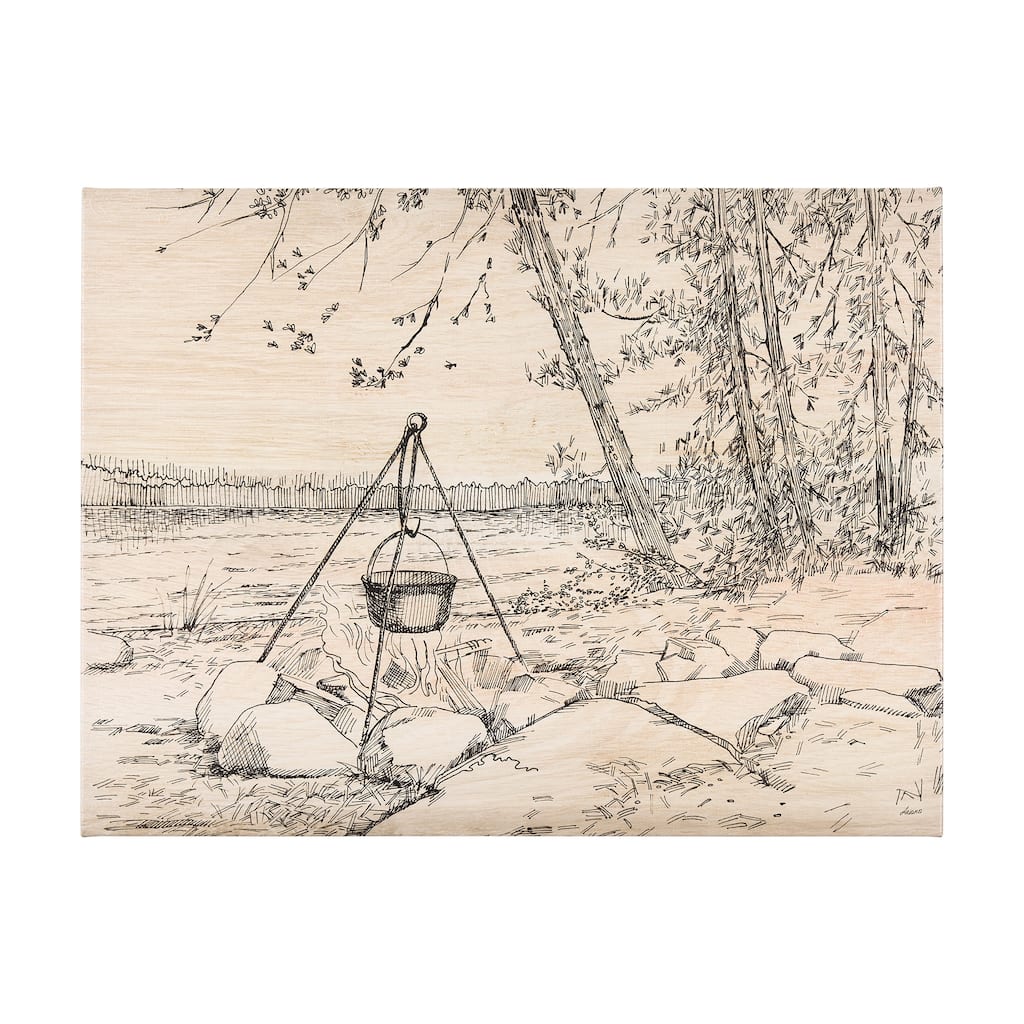 Fireside II (36 x 48) Canvas Art Print