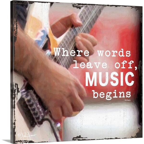 "Music Begins" Canvas Wall Art