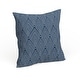 preview thumbnail 34 of 39, Carson Carrington Verdalsora Geometric Print Pillow 20" x 20" - Blue