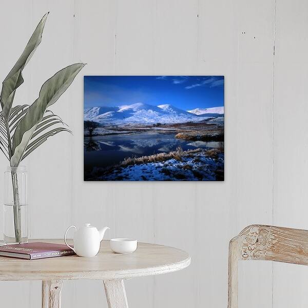 Shop Winter Scene Strathmashie Highlands Scotland Canvas Wall