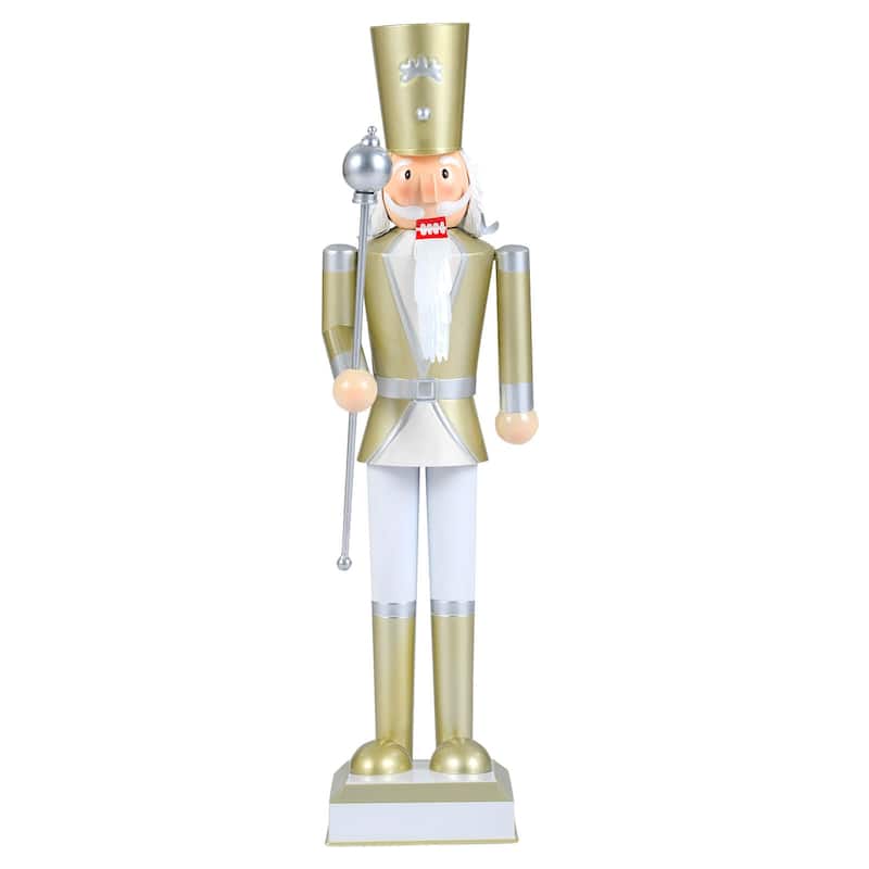 Costway 32.5” Christmas Nutcracker with High Hat & Beautiful Scepter, - See Details