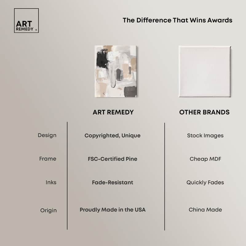 Beauty of Beige I Canvas by Art Remedy, Gallery Wrapped
