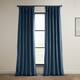 Exclusive Fabrics Heritage Plush Velvet Curtain (1 Panel) - Avalon Blue - 50 X 120