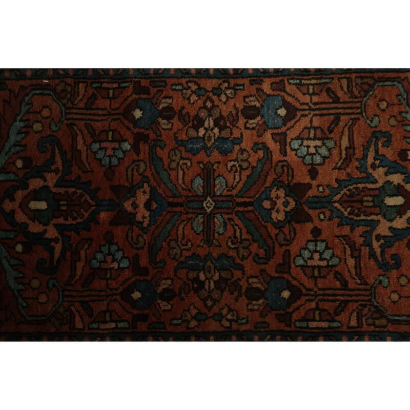 Hand Knotted Oriental 100% Wool Carpet Tribal Oranges & Rust Lilian Area Rug - 3' 0'' X 2' 0''