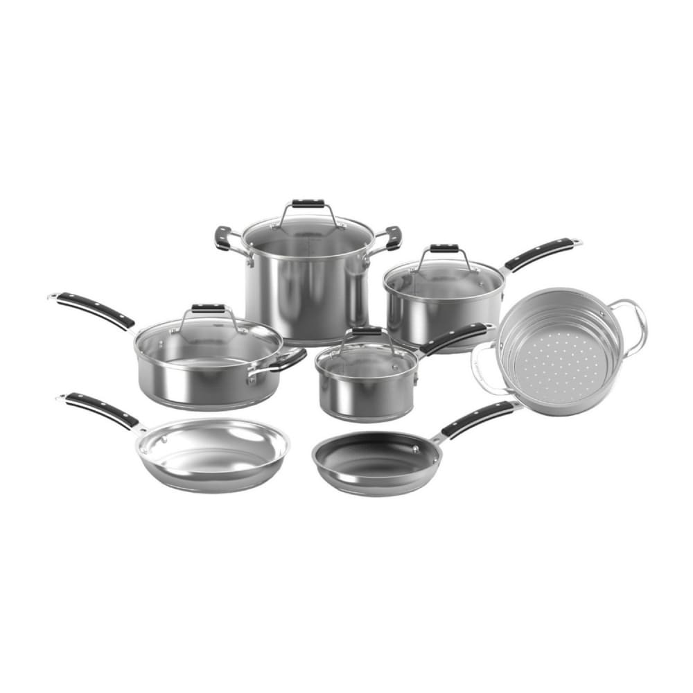 Emeril All Clad 12pc Stainless Steel Cookware Set + Bonus Grill