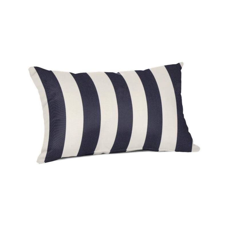 Sunbrella 20x13 Striped Outdoor Lumbar Throw Pillow