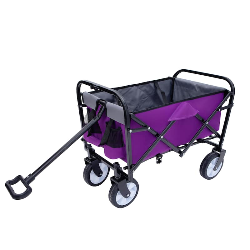 Minimeetall Strap, Collapsible Foldable Wagon Cart with strapping system Beach Wagon, Utility Cart, Utility Wagon Grocery Cart