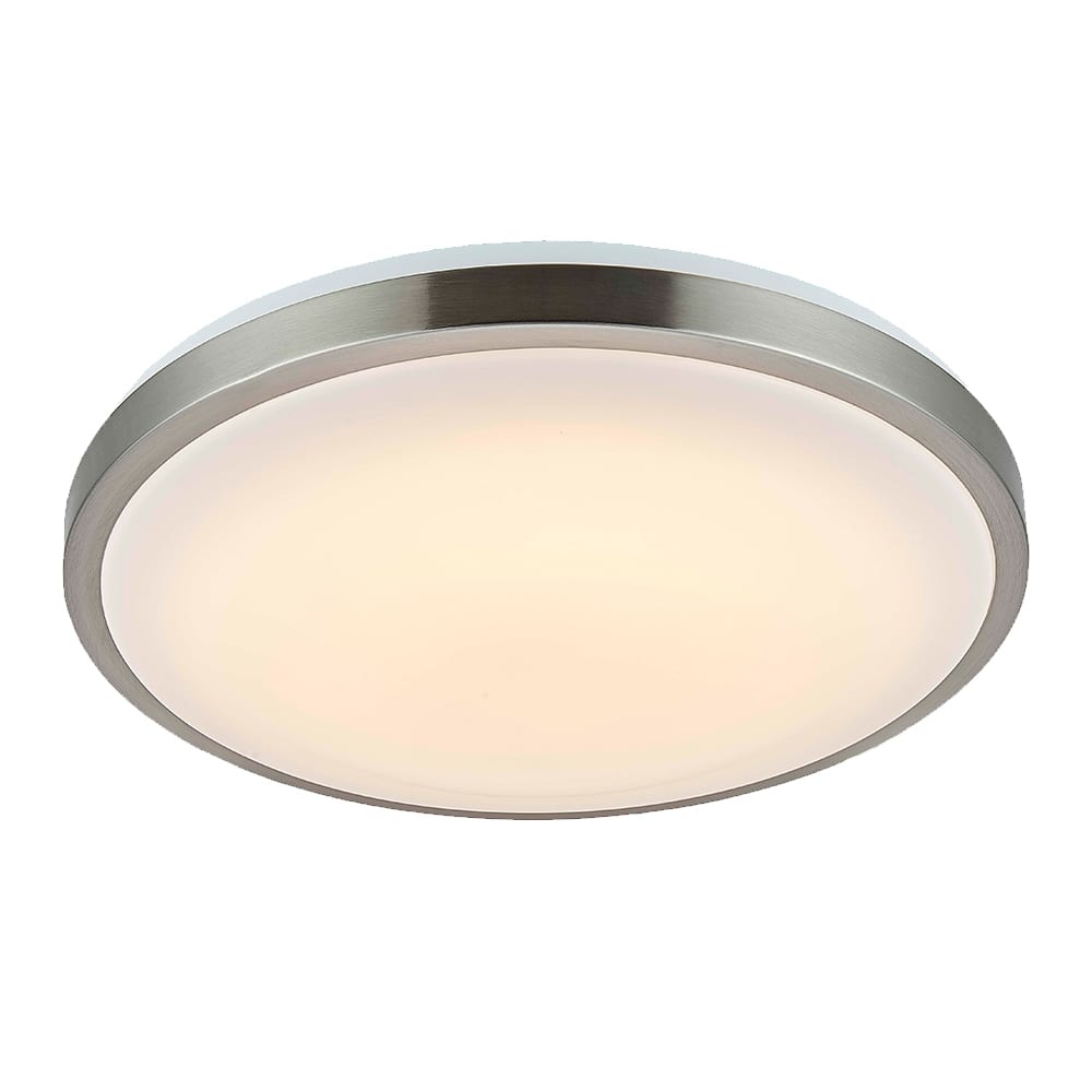 Modern Integrated LED Fixture in Brushed Nickel