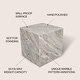 preview thumbnail 5 of 32, Felix Minimalist Marble Cube End Table, Stone Square Block Side Table, Solid Living Room Accent Pedestal