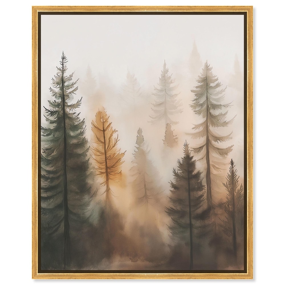 Misty Pines I Canvas by Art Remedy