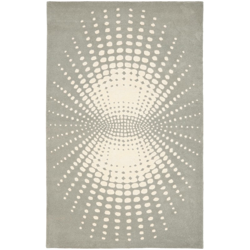 SAFAVIEH Handmade Soho Lyra Abstract Burst N.Z. Wool Rug