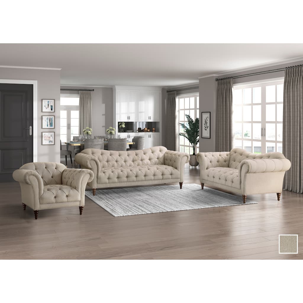 St. Pierre 3-Piece Living Room Sofa Set