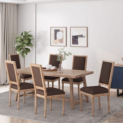 Regina Wood Upholstered Dining Chair by Christopher Knight Home
