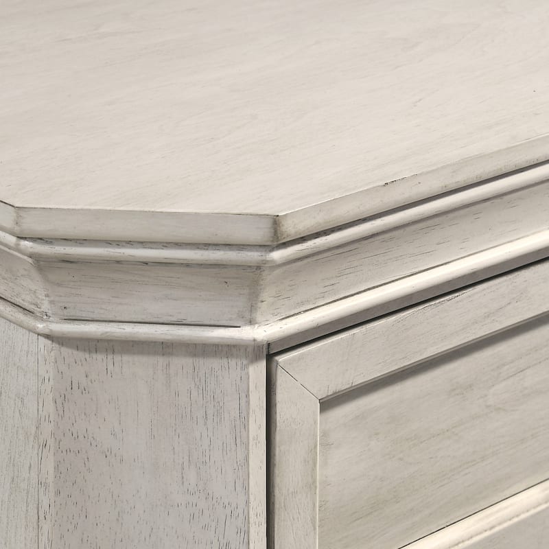 Roundhill Furniture Maderne Traditional Wood Panel Bed with Dresser, Mirror, Nightstand, Chest