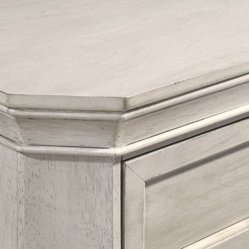 Roundhill Furniture Maderne Traditional Wood Panel Bed with Dresser, Mirror, Two Nightstands