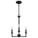 preview thumbnail 1 of 5, Prescott 3-Light Chandelier Matte Black