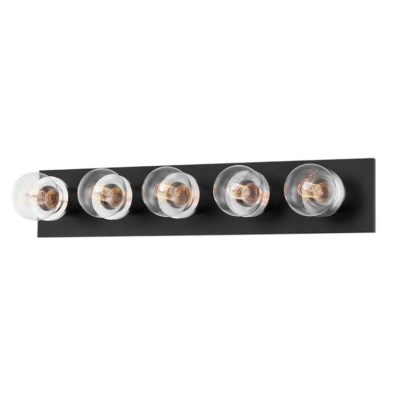 Brandi 5 Light Bath & Vanity - Polished Chrome/Soft Black