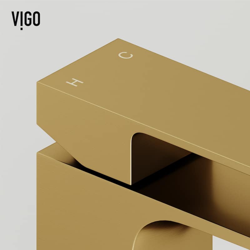 VIGO Dunn 6" H Single Handle Single Hole Bathroom Faucet