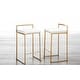 preview thumbnail 12 of 33, Silver Orchid Forrest Gold Stackable Counter Stool (Set of 2) - N/A