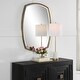 preview thumbnail 3 of 4, Uttermost Varenna Aged Gold Vanity Mirror - 27.13"W x 38.13"H x 1.88"D