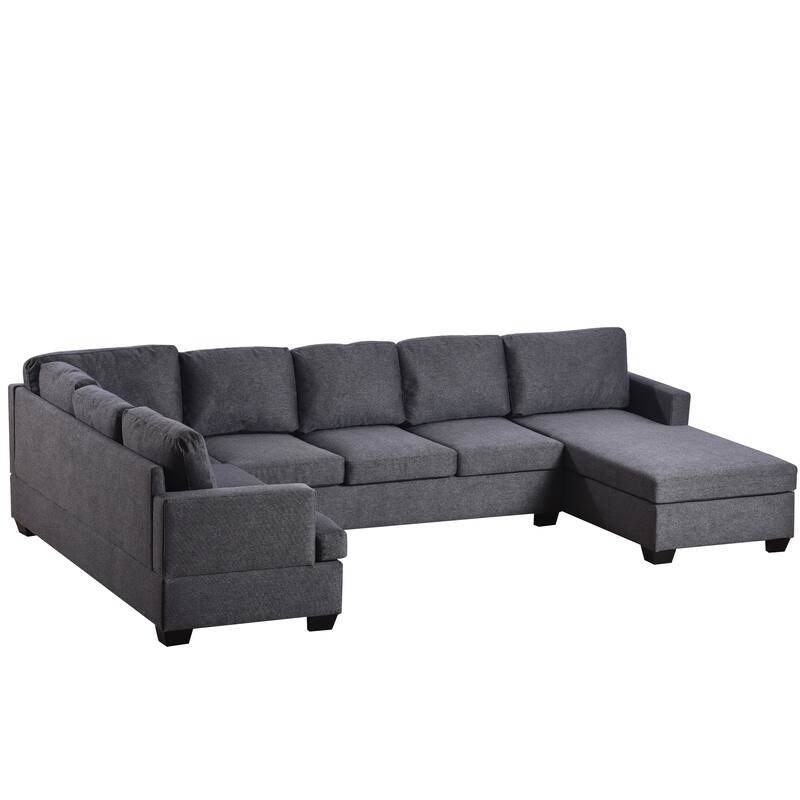 UShape Sectional Sofa with Extra Wide Chaise Lounge, Comfortable