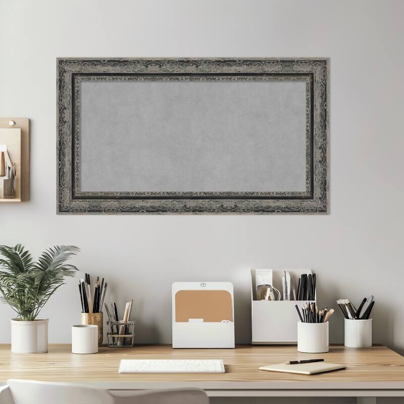 Amanti Art Filigree Gloss Black Framed