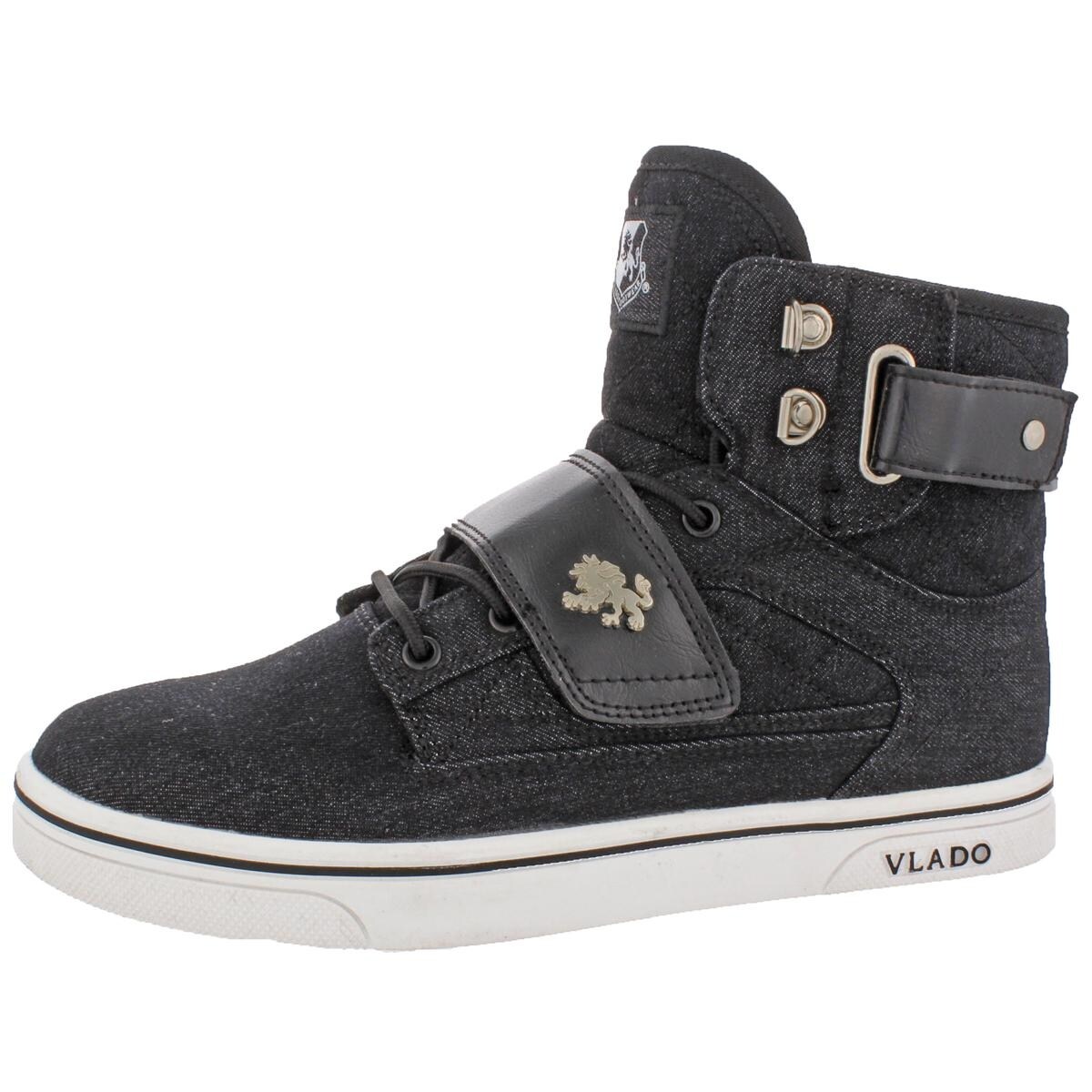 black quilted tennis shoes