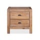 preview thumbnail 5 of 25, Montauk Solid Wood 2-drawer Nightstand Driftwood