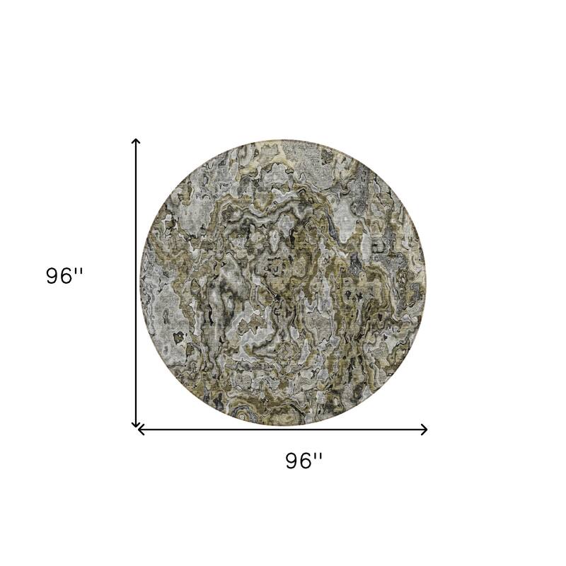 HomeRoots Abstract Transitional Rectangle Outdoor Rug
