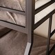 preview thumbnail 9 of 11, Twin Over Full Metal Bunk Bed with Stairs