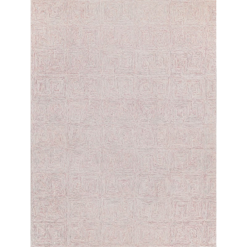 EXQUISITE RUGS Caprice Hand-tufted New Zealand Wool Pink/Ivory Area Rug.
