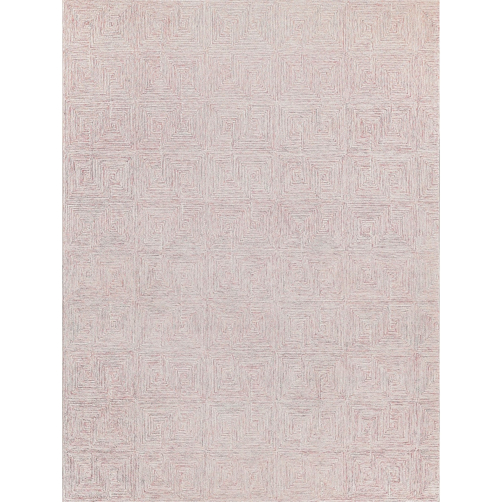 EXQUISITE RUGS Caprice Hand-tufted New Zealand Wool Pink/Ivory Area Rug.