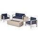 preview thumbnail 33 of 40, Cape Coral 5-piece Patio Fire Pit Chat Set by Christopher Knight Home