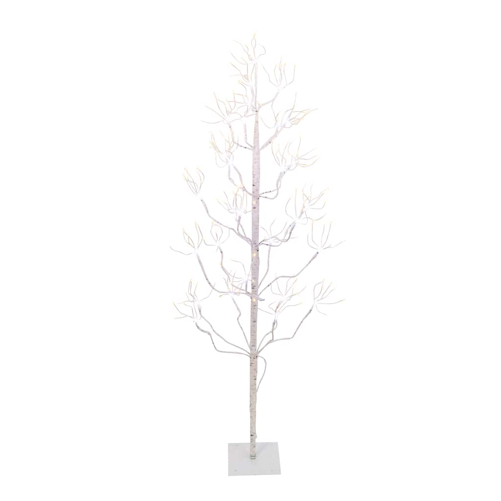 4 ft Tall Birch Tree with 336 LEDs Lights