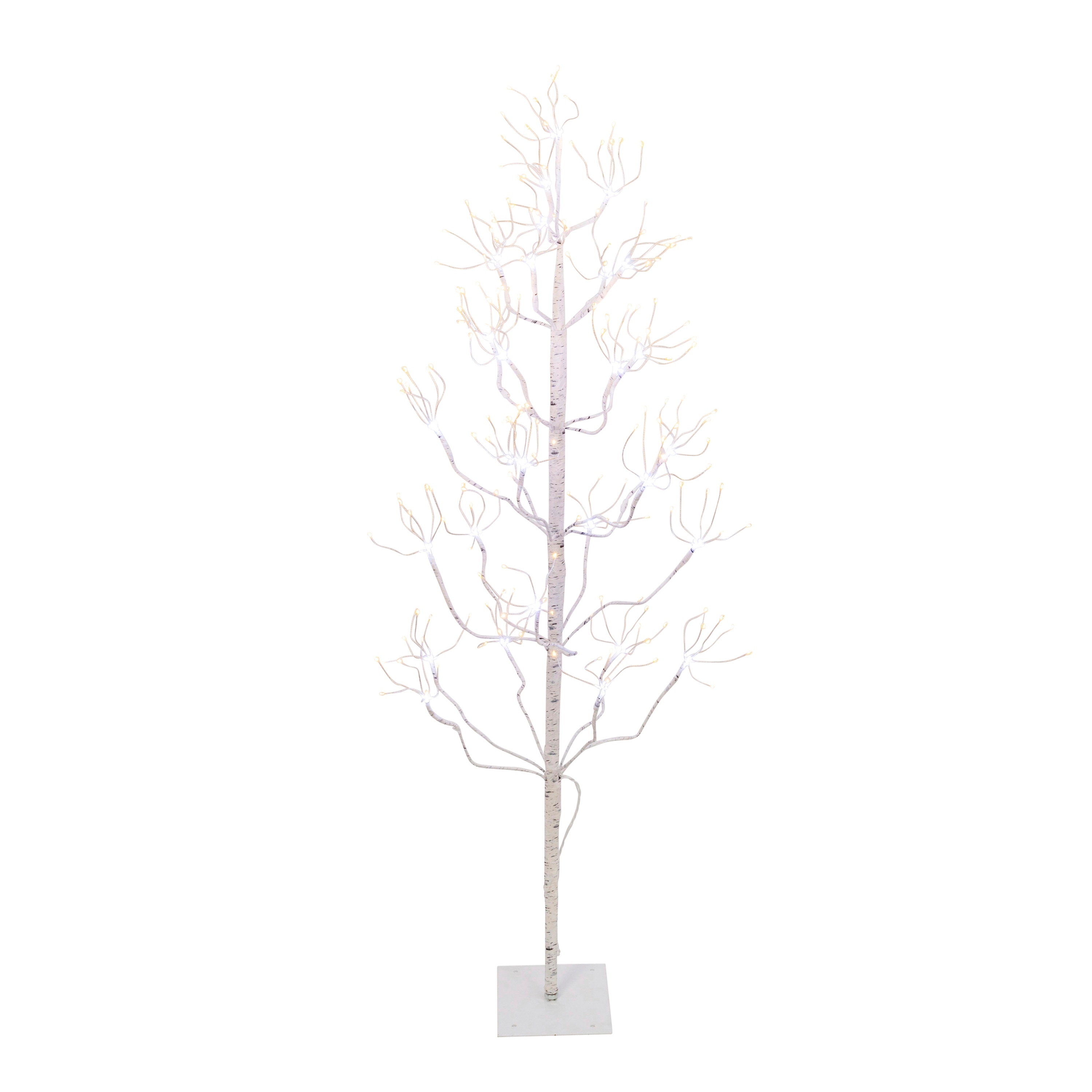 4 ft Tall Birch Tree with 336 LEDs Lights