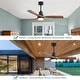 preview thumbnail 177 of 199, 42“/52"/60"/48" Noiseless Walnut Wood Ceiling Fan with Remote Control, Integrated Light Optional