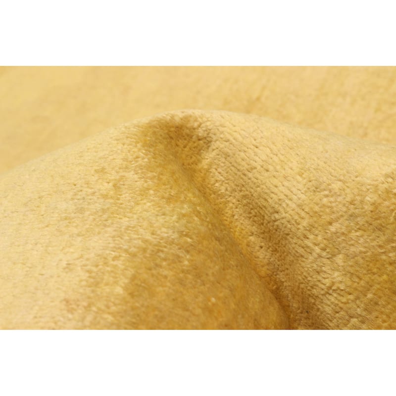 ECARPETGALLERY Hand-knotted Vibrance Gold Wool Rug - 6'1 x 9'0