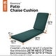 preview thumbnail 20 of 18, Classic Accessories Ravenna Water-Resistant Patio Chaise Cushion, 80 x 26 x 3 Inch Mallard Green