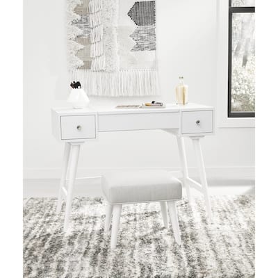 Signature Design by Ashley Thadamere Vanity with Stool