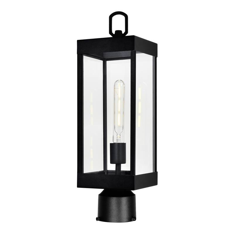 Windsor 1 Light Black Outdoor Lantern Head - Black
