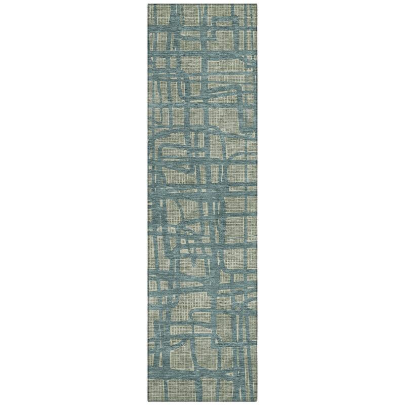 Machine Washable Indoor/ Outdoor Modern Centurion Chantille Rug