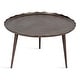 preview thumbnail 31 of 33, Kate and Laurel Alessia Round Coffee Table 25x25x15 - Bronze