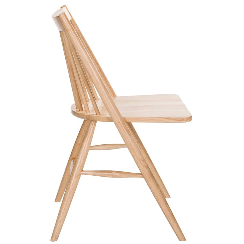 SAFAVIEH Wren 19"H Natural Spindle Dining Chair (Set of 2) - 21"W x 22"D x 34"H