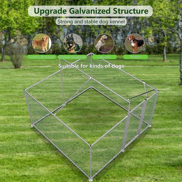 Large Dog Kennel Outdoor Heavy Duty Outdoor Dog Kennel Chain Link Dog Cage Dog Playpen Dogs Run On Sale Bed Bath Beyond 37987955