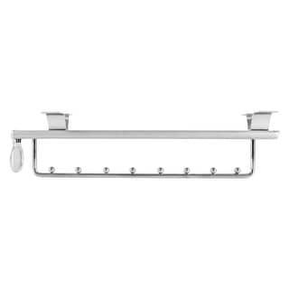 Clothes Rod For Closet Adjustable Retractable Closet Pull Out Rod Valet Rod Extending Rail Pull Out Hanger Closet Valet Rod Rail Sliding Telescopic Clothes Rod For Hanging Clothes(12 Inch/30 Cm